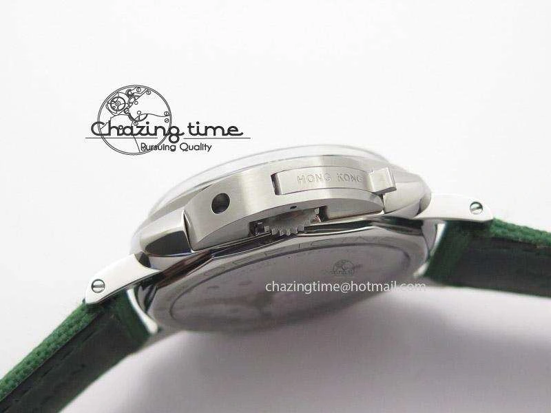 PAM 606 Q “Hong Kong” ZF Best Edition Black Dial On Green Nylon Strap P.3000 Super Clone StreetReady 8537