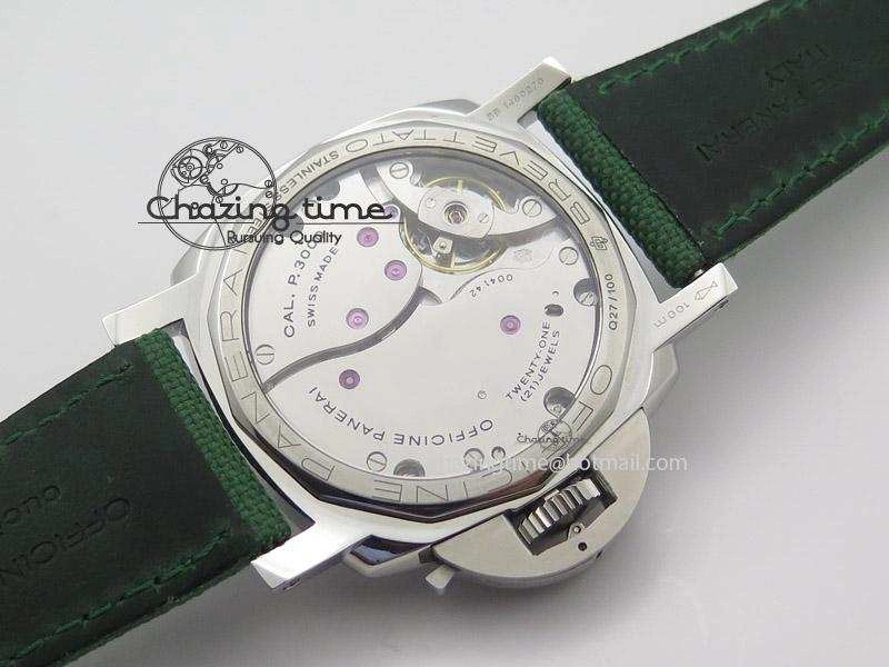 PAM 606 Q “Hong Kong” ZF Best Edition Black Dial On Green Nylon Strap P.3000 Super Clone StreetReady 8537