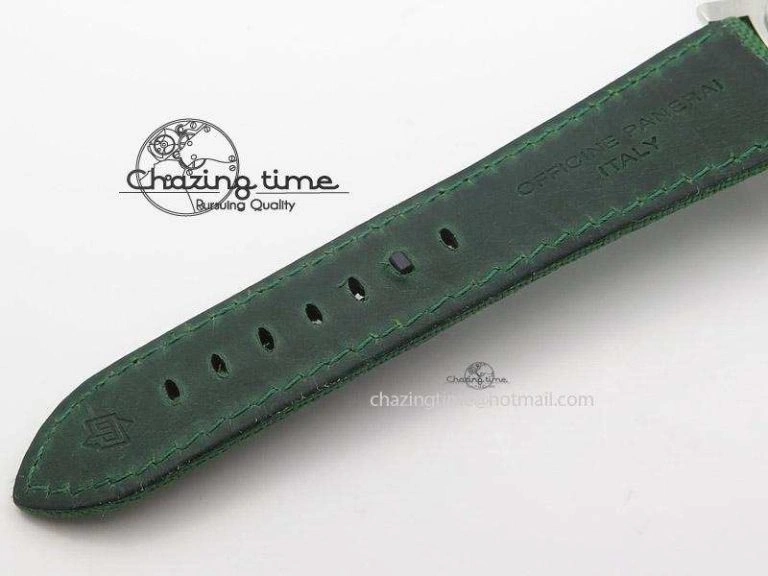 PAM 606 Q “Hong Kong” ZF Best Edition Black Dial On Green Nylon Strap P.3000 Super Clone StreetReady 8537