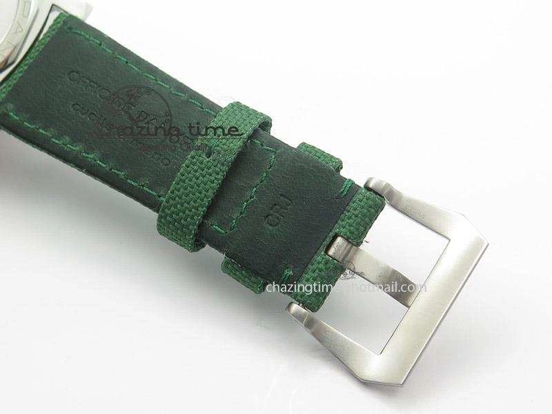 PAM 606 Q “Hong Kong” ZF Best Edition Black Dial On Green Nylon Strap P.3000 Super Clone StreetReady 8537