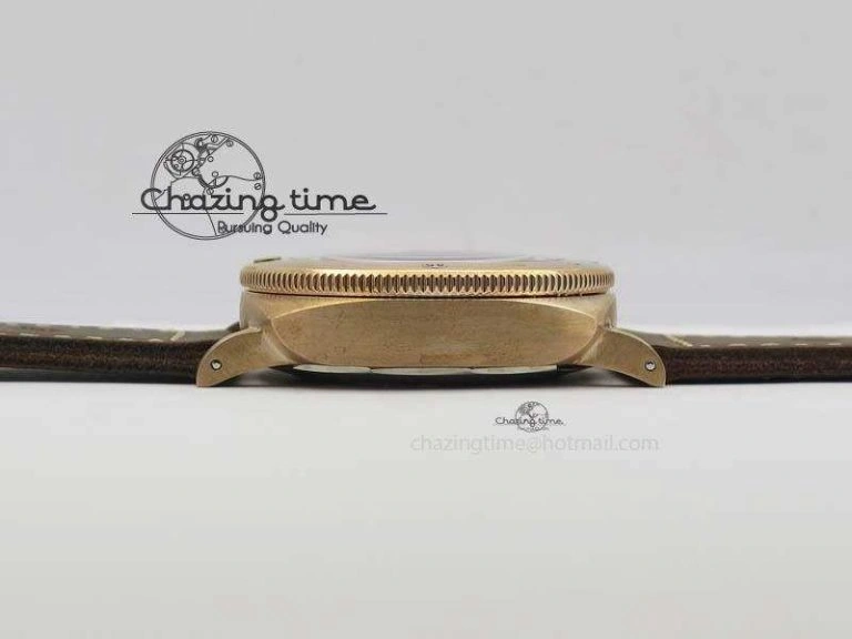 Timeless PAM 671 T Bronzo ZF Best Edition Blue Dial On Dark Brown Leather Strap P. 8470
