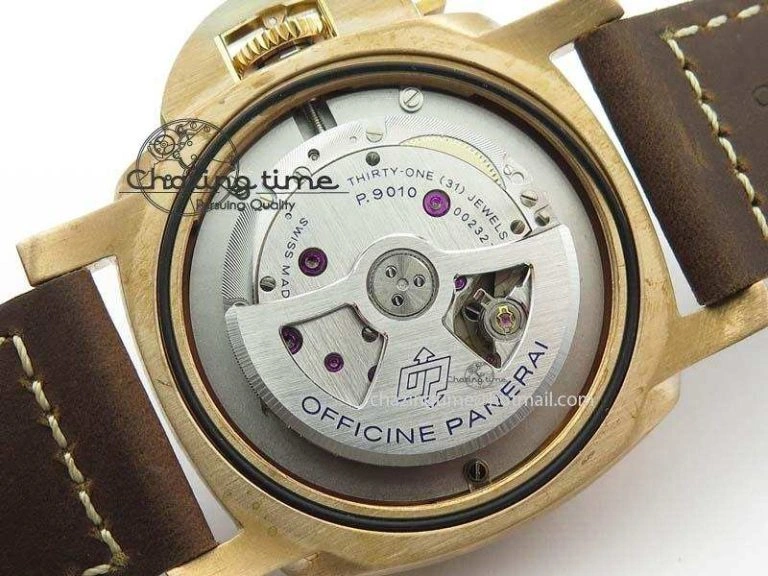 Timeless PAM 671 T Bronzo ZF Best Edition Blue Dial On Dark Brown Leather Strap P. 8470