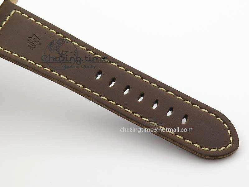 Timeless PAM 671 T Bronzo ZF Best Edition Blue Dial On Dark Brown Leather Strap P. 8470