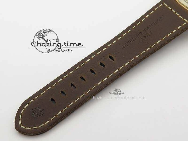Timeless PAM 671 T Bronzo ZF Best Edition Blue Dial On Dark Brown Leather Strap P. 8470