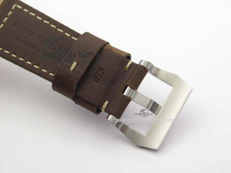 Timeless PAM 671 T Bronzo ZF Best Edition Blue Dial On Dark Brown Leather Strap P. 8470
