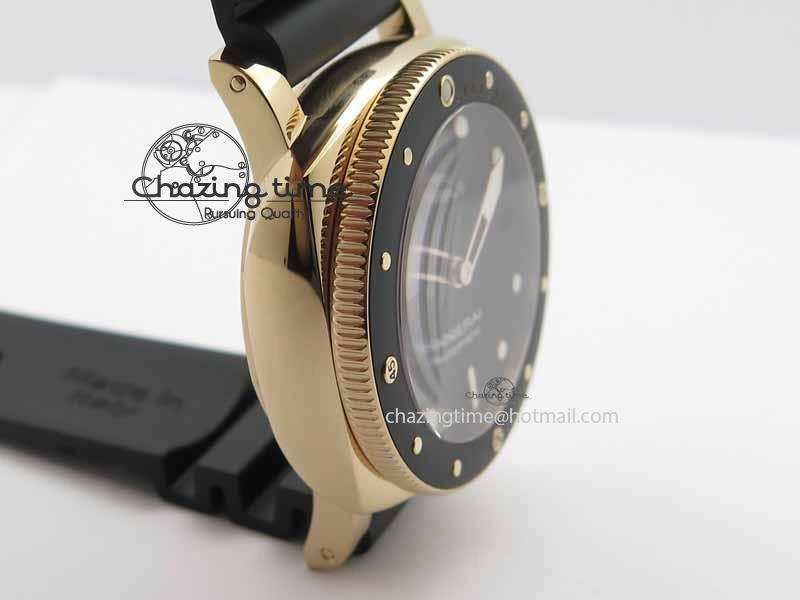 PAM 684 Luminor Submersible RG Lite XF 1:1 Best Edition On Black Rubber Strap P. Chic 8453