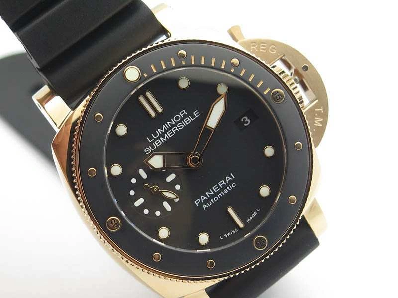 Resilient PAM 684 Luminor Submersible RG ZF 1:1 Best Edition On Black Rubber Strap P. 8440