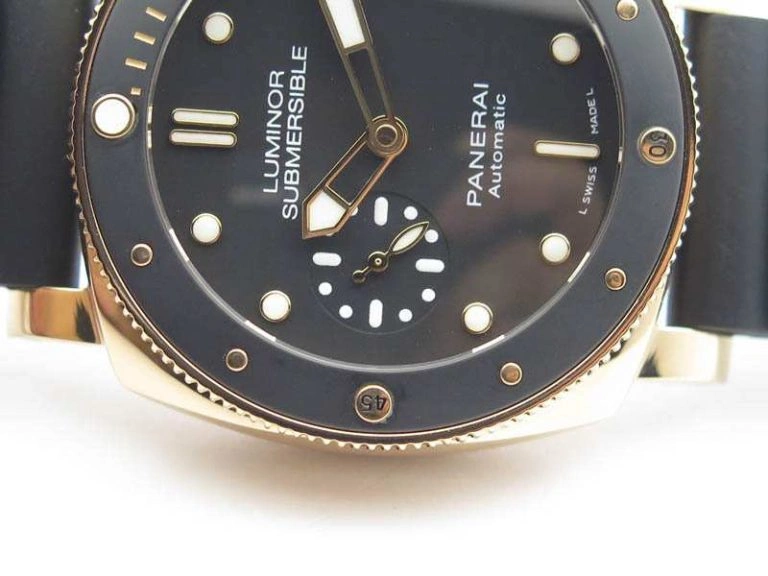 Resilient PAM 684 Luminor Submersible RG ZF 1:1 Best Edition On Black Rubber Strap P. 8440