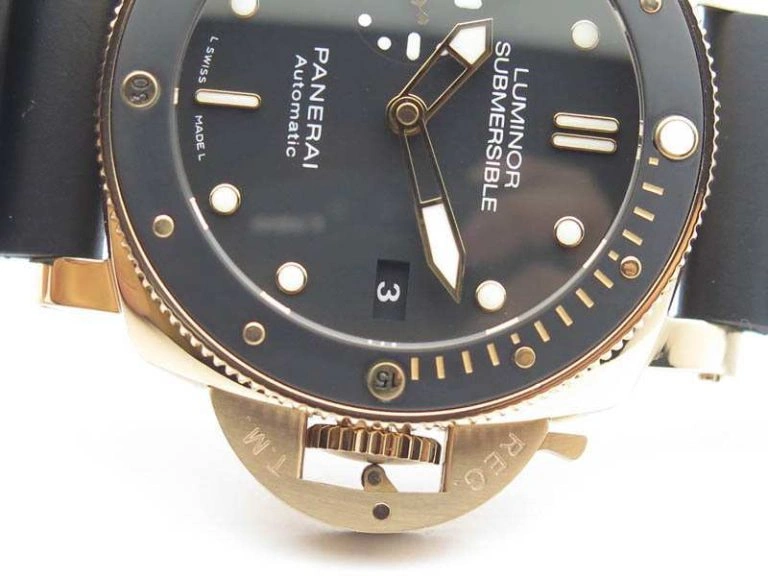 Resilient PAM 684 Luminor Submersible RG ZF 1:1 Best Edition On Black Rubber Strap P. 8440
