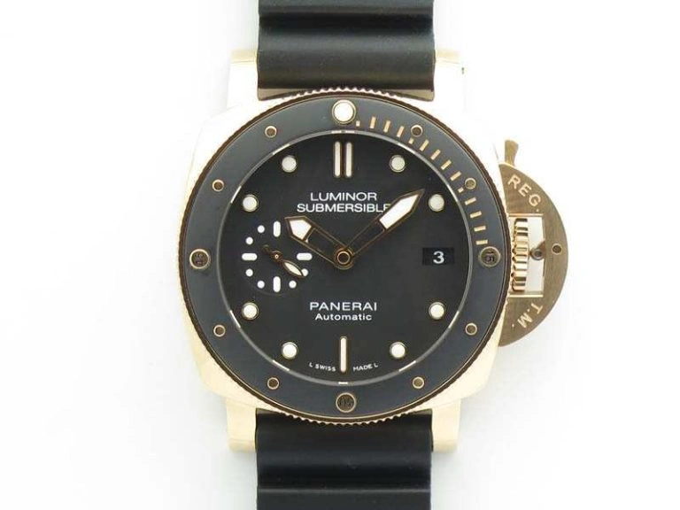 Resilient PAM 684 Luminor Submersible RG ZF 1:1 Best Edition On Black Rubber Strap P. 8440