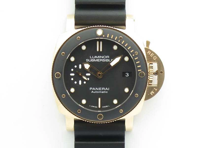 Resilient PAM 684 Luminor Submersible RG ZF 1:1 Best Edition On Black Rubber Strap P. 8440