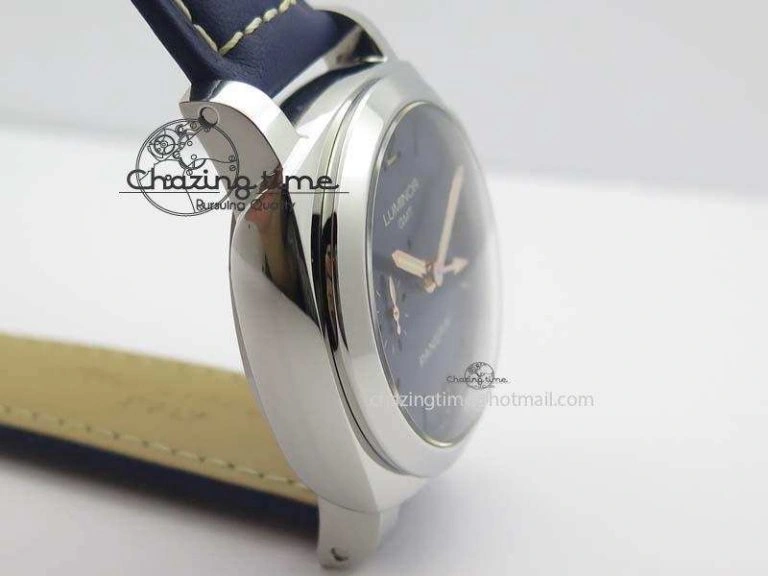 PAM 688 SS V6F Best Edition Blue Dial On Blue Leather Strap P Unisex 8490