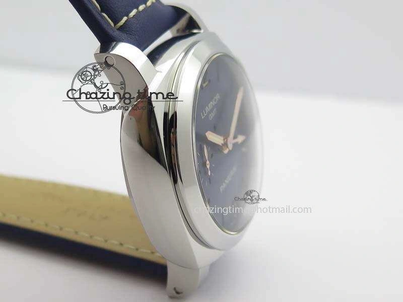 PAM 688 SS V6F Best Edition Blue Dial On Blue Leather Strap P Unisex 8490