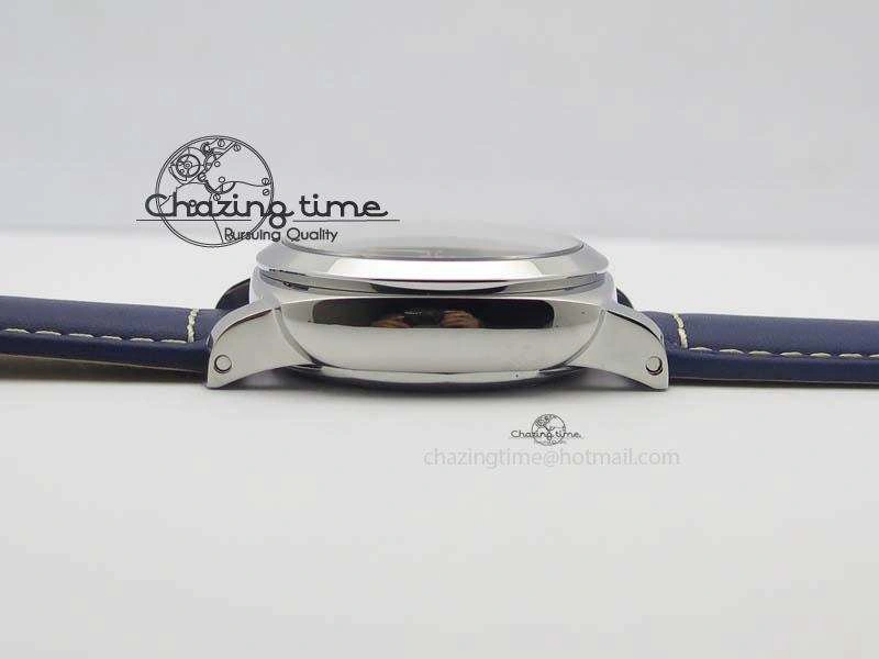 PAM 688 SS V6F Best Edition Blue Dial On Blue Leather Strap P Unisex 8490