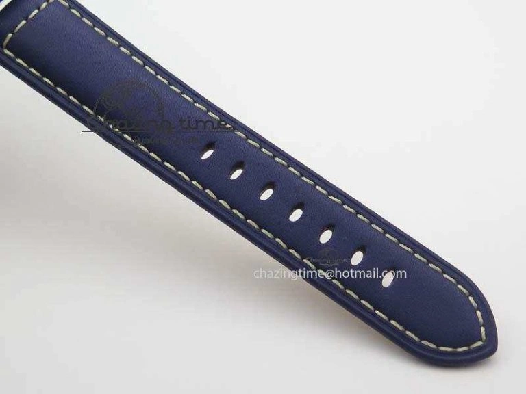 PAM 688 SS V6F Best Edition Blue Dial On Blue Leather Strap P Unisex 8490