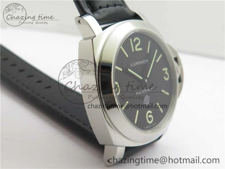 PAM000 Q HWF 1:1 Best Edition Black Dial On Black Leather Strap A Durable 8369