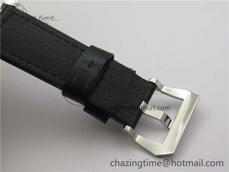 PAM000 Q HWF 1:1 Best Edition Black Dial On Black Leather Strap A Durable 8369