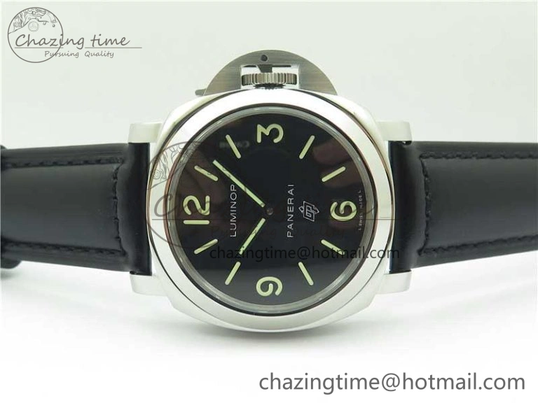 PAM000 Q HWF 1:1 Best Edition Black Dial On Black Leather Strap A Durable 8369