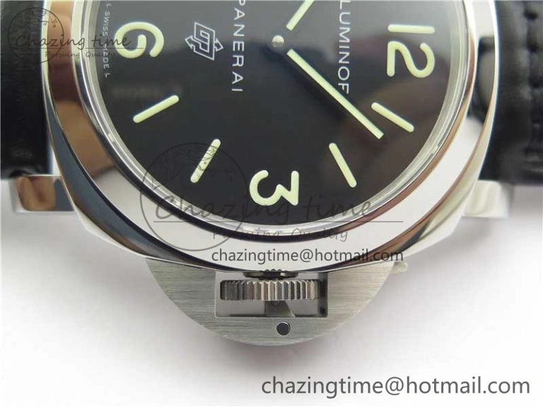 PAM000 Q HWF 1:1 Best Edition Black Dial On Black Leather Strap A Durable 8369