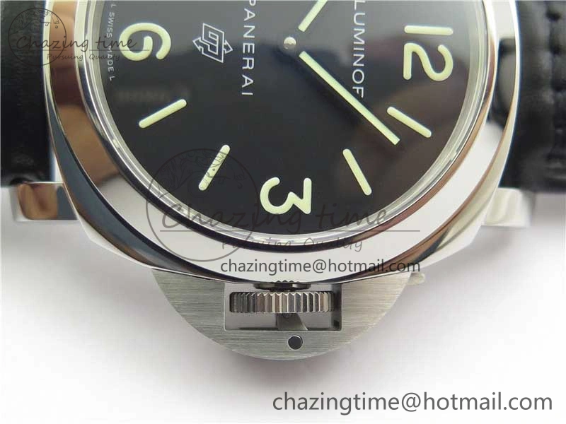 PAM000 Q HWF 1:1 Best Edition Black Dial On Black Leather Strap A Durable 8369