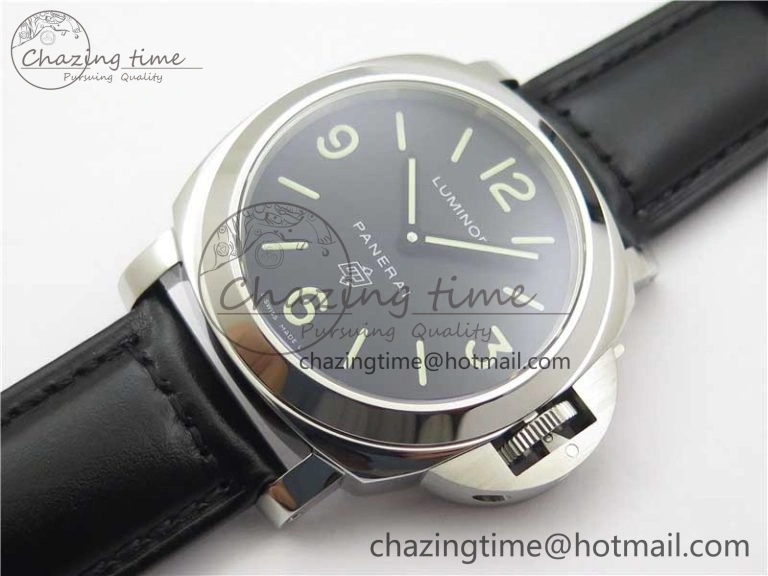 PAM000 Q HWF 1:1 Best Edition Black Dial On Black Leather Strap A Durable 8369