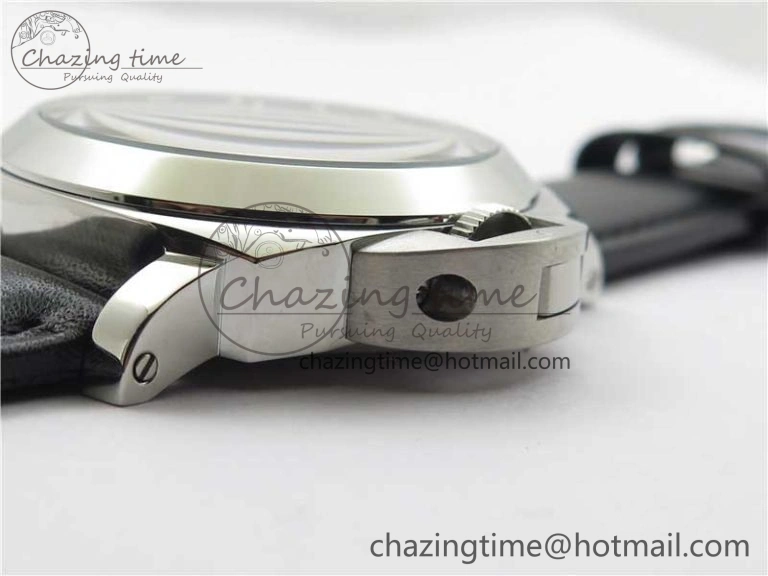 Affordable PAM000 Q VSF 1:1 Best Edition Black Dial On Black Leather Strap A6497( Free Rubber Strap ) 8395