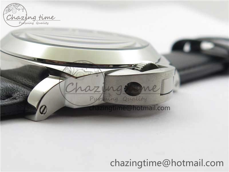 Affordable PAM000 Q VSF 1:1 Best Edition Black Dial On Black Leather Strap A6497( Free Rubber Strap ) 8395