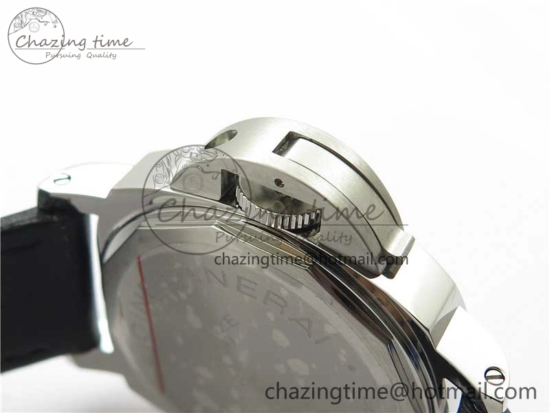Affordable PAM000 Q VSF 1:1 Best Edition Black Dial On Black Leather Strap A6497( Free Rubber Strap ) 8395