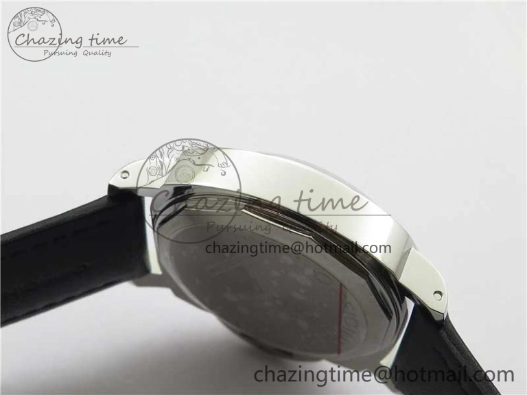 Affordable PAM000 Q VSF 1:1 Best Edition Black Dial On Black Leather Strap A6497( Free Rubber Strap ) 8395