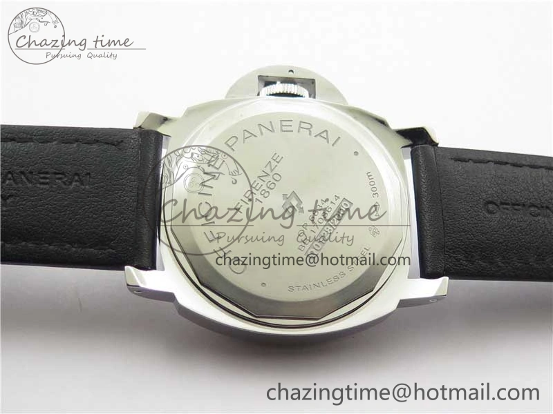 Affordable PAM000 Q VSF 1:1 Best Edition Black Dial On Black Leather Strap A6497( Free Rubber Strap ) 8395