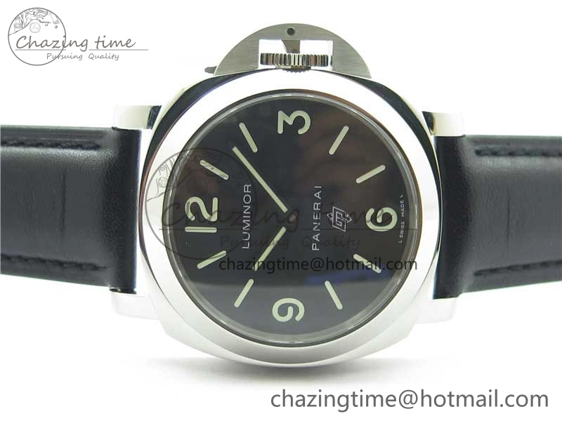 Affordable PAM000 Q VSF 1:1 Best Edition Black Dial On Black Leather Strap A6497( Free Rubber Strap ) 8395