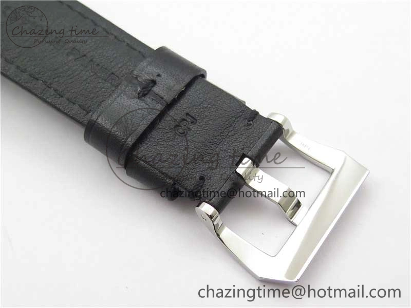 Affordable PAM000 Q VSF 1:1 Best Edition Black Dial On Black Leather Strap A6497( Free Rubber Strap ) 8395