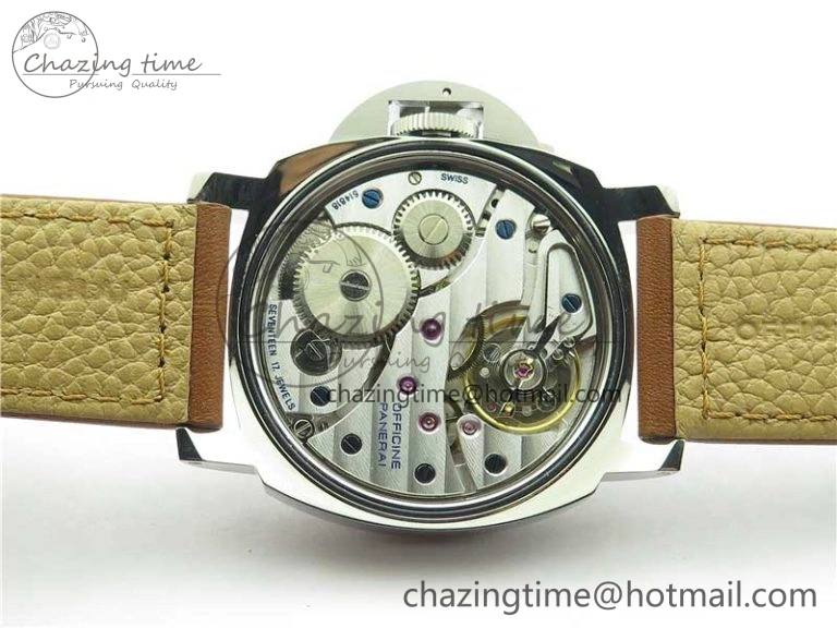 StreetReady PAM005 P Noob 1:1 Best Edition on Brown Leather Strap A6497 with Y-Incabloc V12s 8388