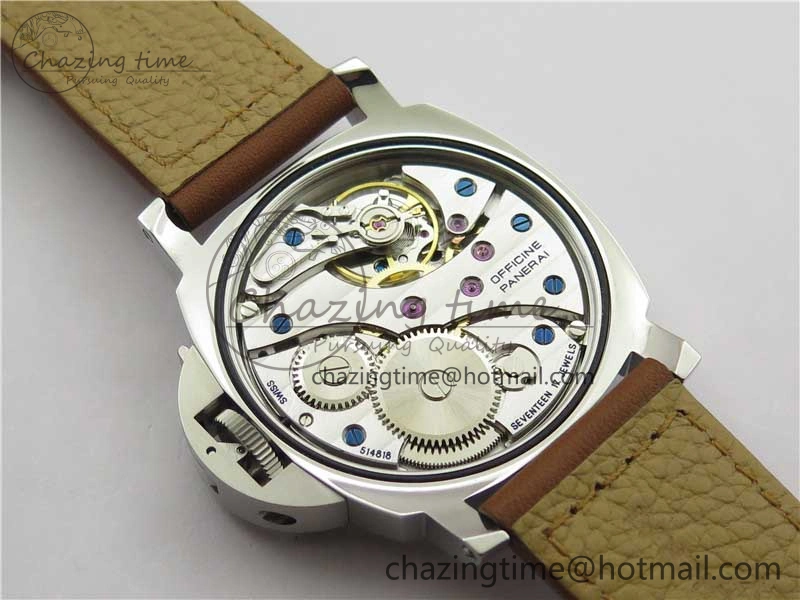 StreetReady PAM005 P Noob 1:1 Best Edition on Brown Leather Strap A6497 with Y-Incabloc V12s 8388