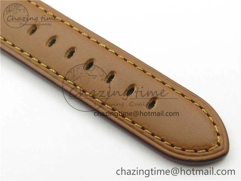 Sleek PAM005 VSF 1:1 Best Edition on Brown Calf leather Strap A6497 ( Free Strap ) 8396