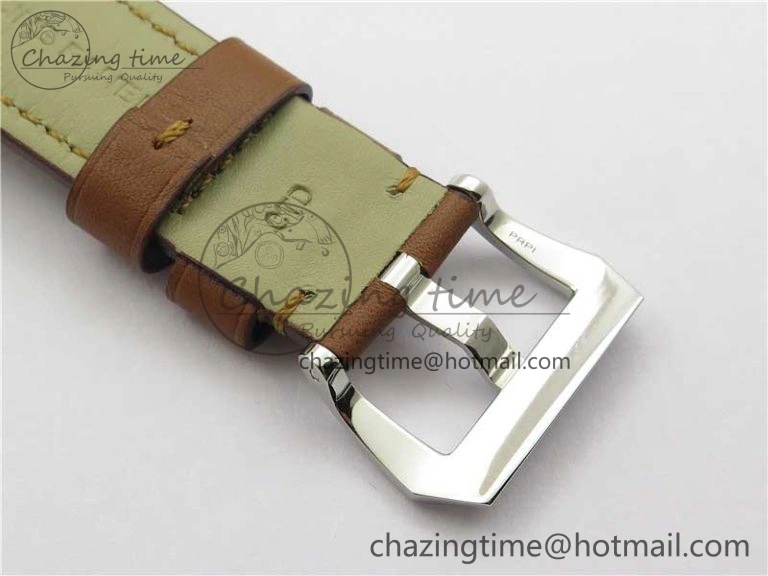 Sleek PAM005 VSF 1:1 Best Edition on Brown Calf leather Strap A6497 ( Free Strap ) 8396