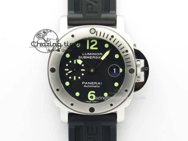 Popular PAM024 R V6F Best Edition Black Dial On Black Rubber Strap A 8488