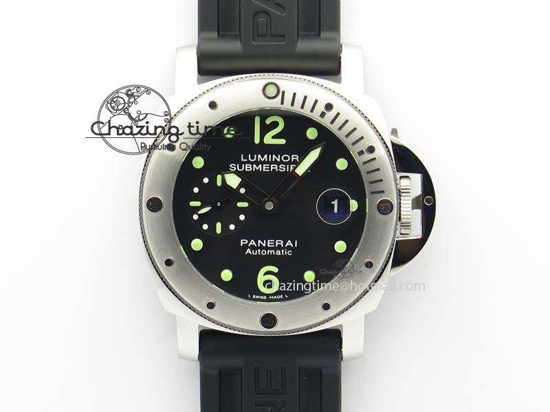 Popular PAM024 R V6F Best Edition Black Dial On Black Rubber Strap A 8488