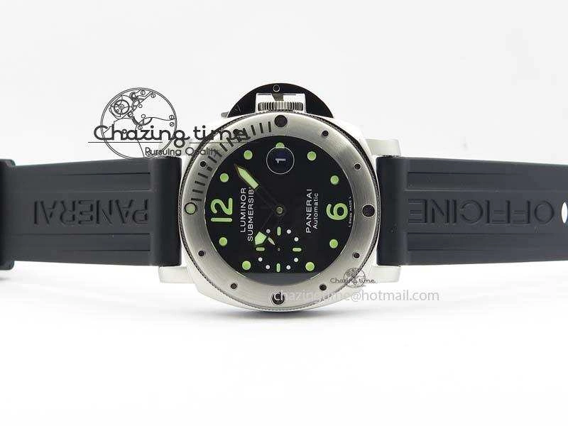 Popular PAM024 R V6F Best Edition Black Dial On Black Rubber Strap A 8488