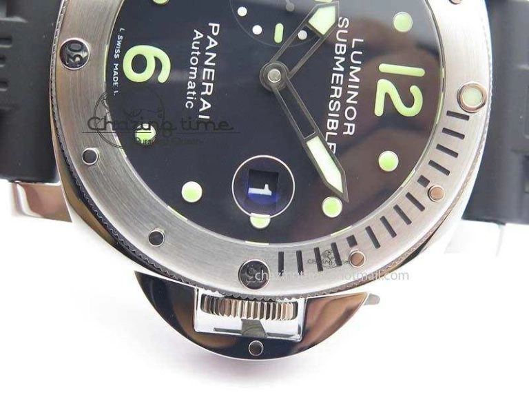 Popular PAM024 R V6F Best Edition Black Dial On Black Rubber Strap A 8488