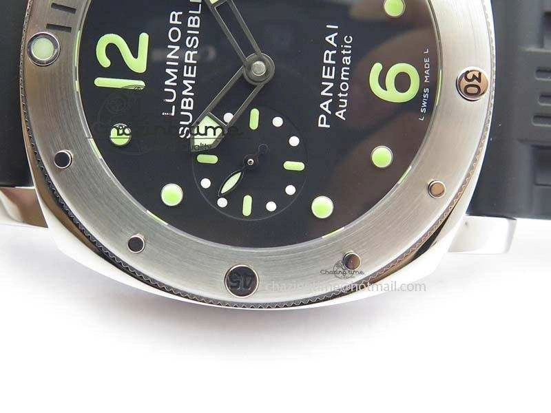 Popular PAM024 R V6F Best Edition Black Dial On Black Rubber Strap A 8488