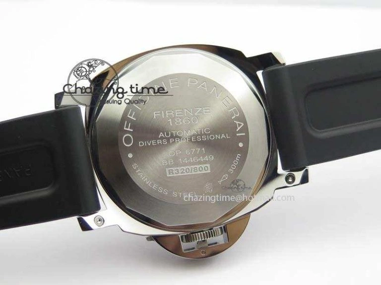 Popular PAM024 R V6F Best Edition Black Dial On Black Rubber Strap A 8488