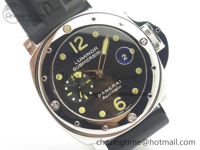 PAM024 XF 1:1 Best Edition Black Dial On Rubber Strap A7750 V Supportive 8437