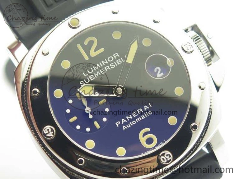 PAM024 XF 1:1 Best Edition Black Dial On Rubber Strap A7750 V Supportive 8437