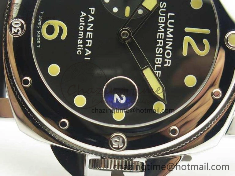 PAM024 XF 1:1 Best Edition Black Dial On Rubber Strap A7750 V Supportive 8437