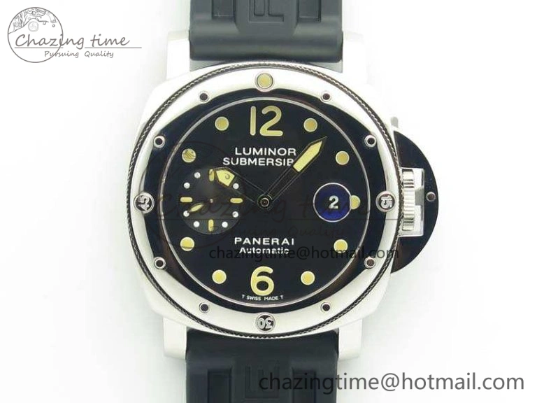 PAM024 XF 1:1 Best Edition Black Dial On Rubber Strap A7750 V Supportive 8437