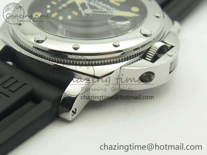 PAM024 XF 1:1 Best Edition Black Dial On Rubber Strap A7750 V Supportive 8437