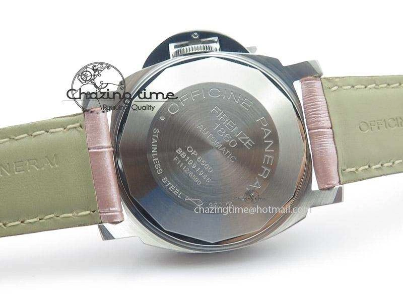 OnTrend PAM049 F V6F 1:1 Best Edition On Pink Leather Strap A 8540