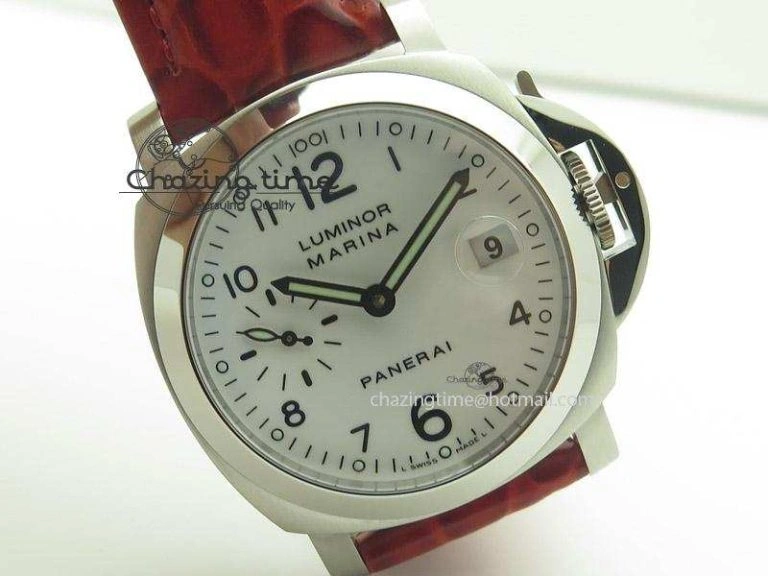 PAM049 F V6F 1:1 Best Edition On Red Leather Strap A Chic 8543