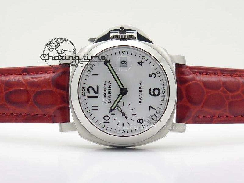 PAM049 F V6F 1:1 Best Edition On Red Leather Strap A Chic 8543